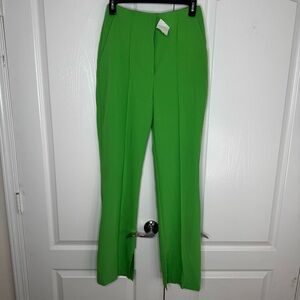 Topshop Green Pleated Women's Trousers